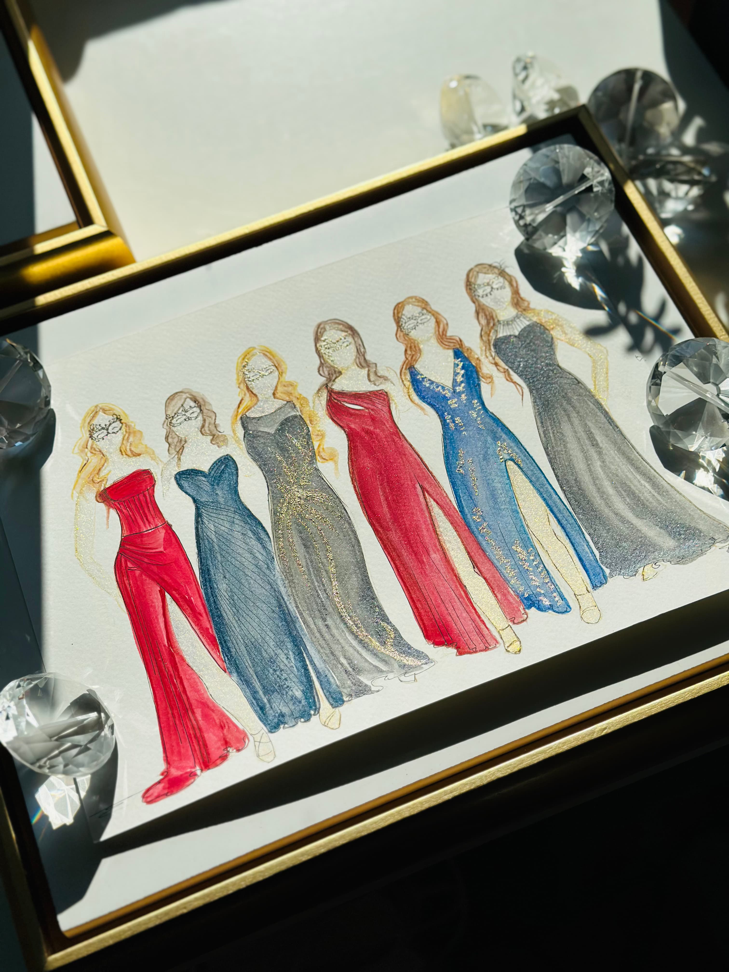 Guest illustration — couple in wedding attire