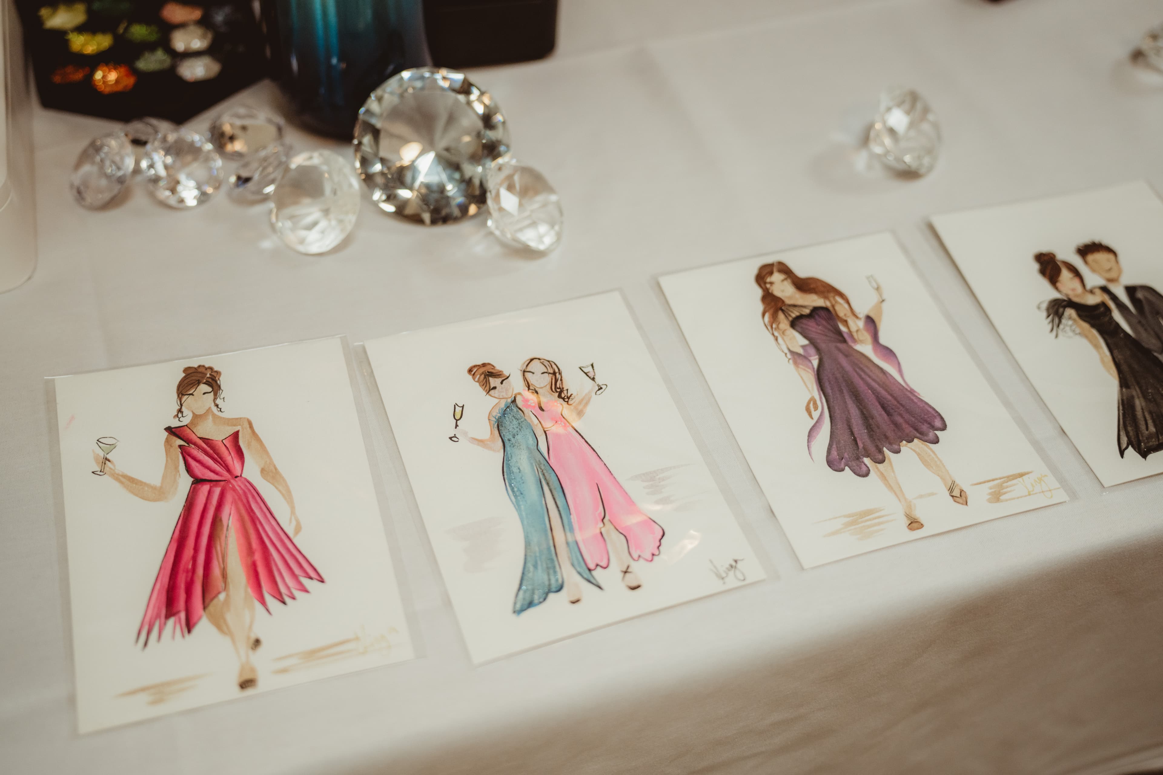 Guest illustration — couple wedding favor